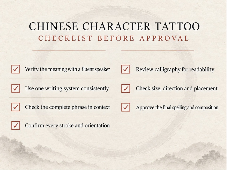 chinese character tattoo
