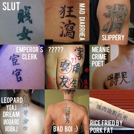 chinese character tattoo