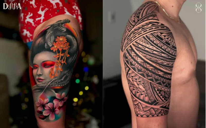 color or black tattoo