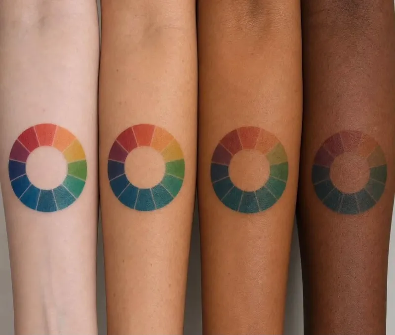 color or black tattoo