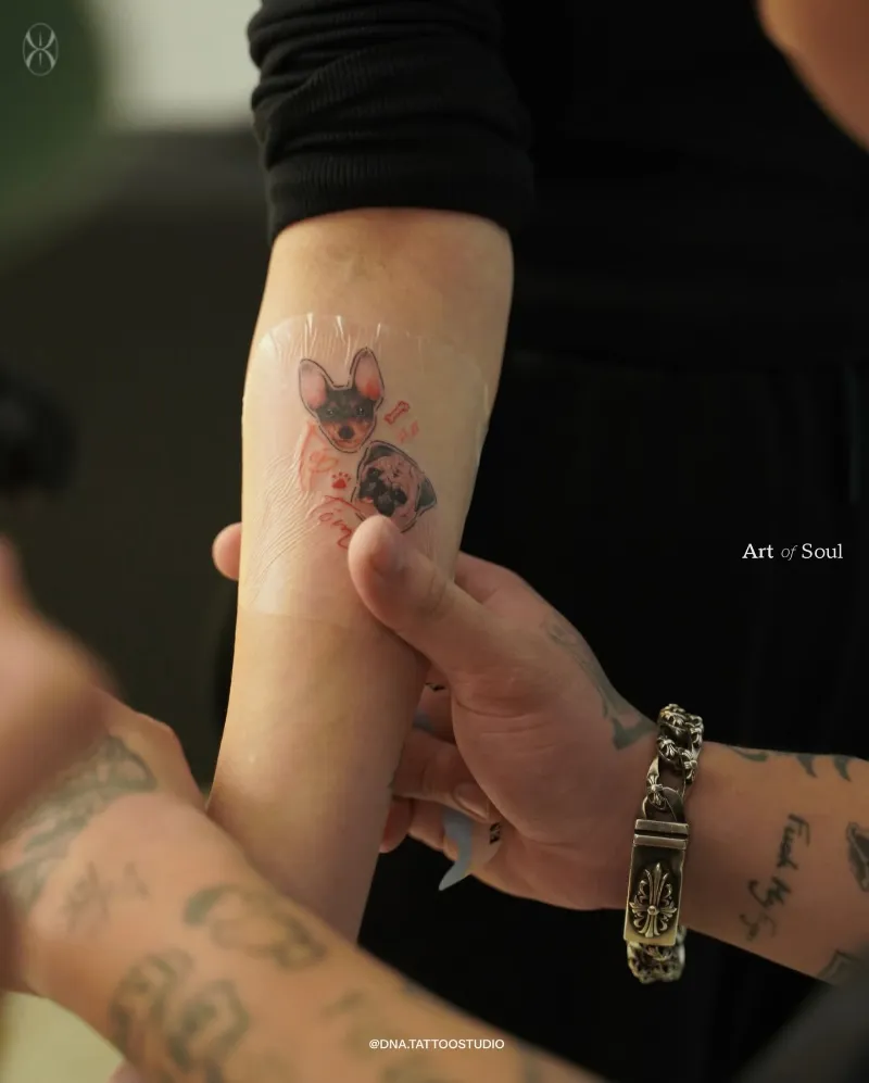 color or black tattoo