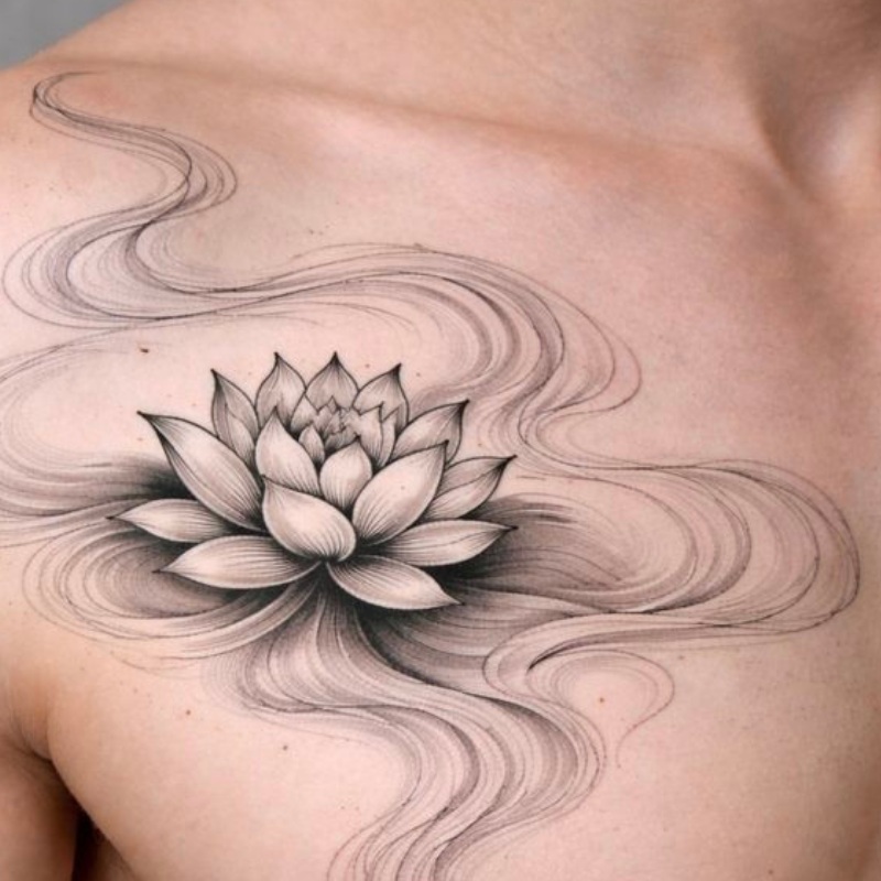 floral tattoo