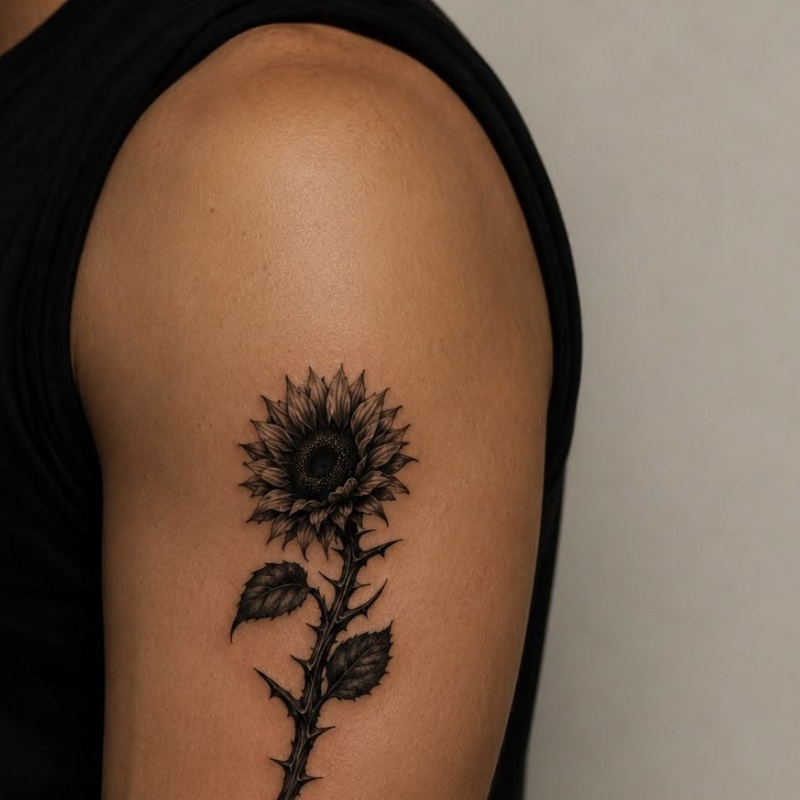 floral tattoo