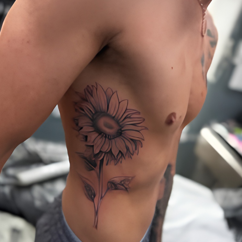 floral tattoo