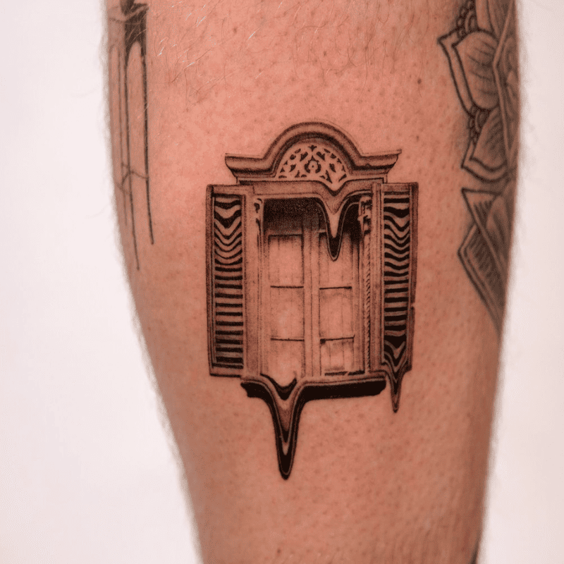 Micro realism tattoo design
