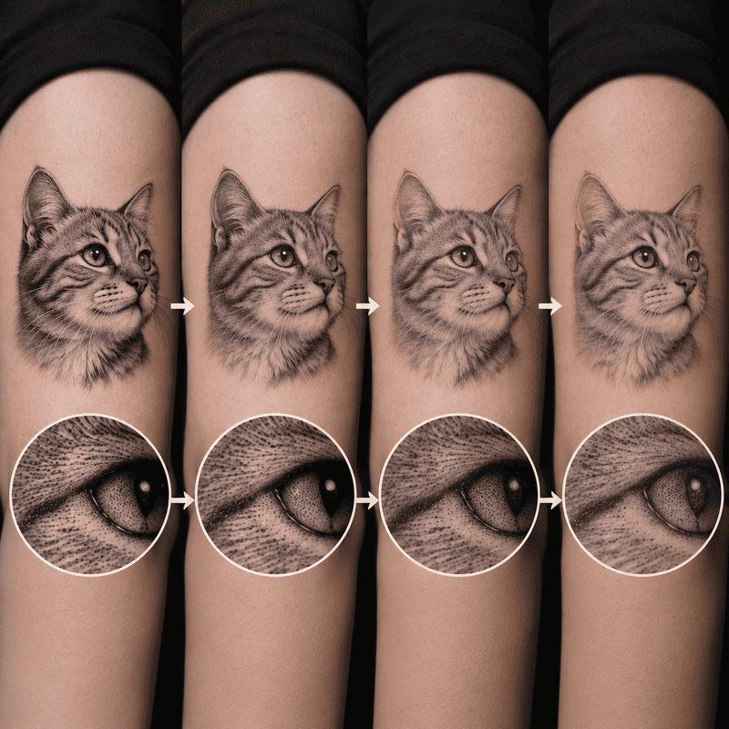Micro realism tattoo designs