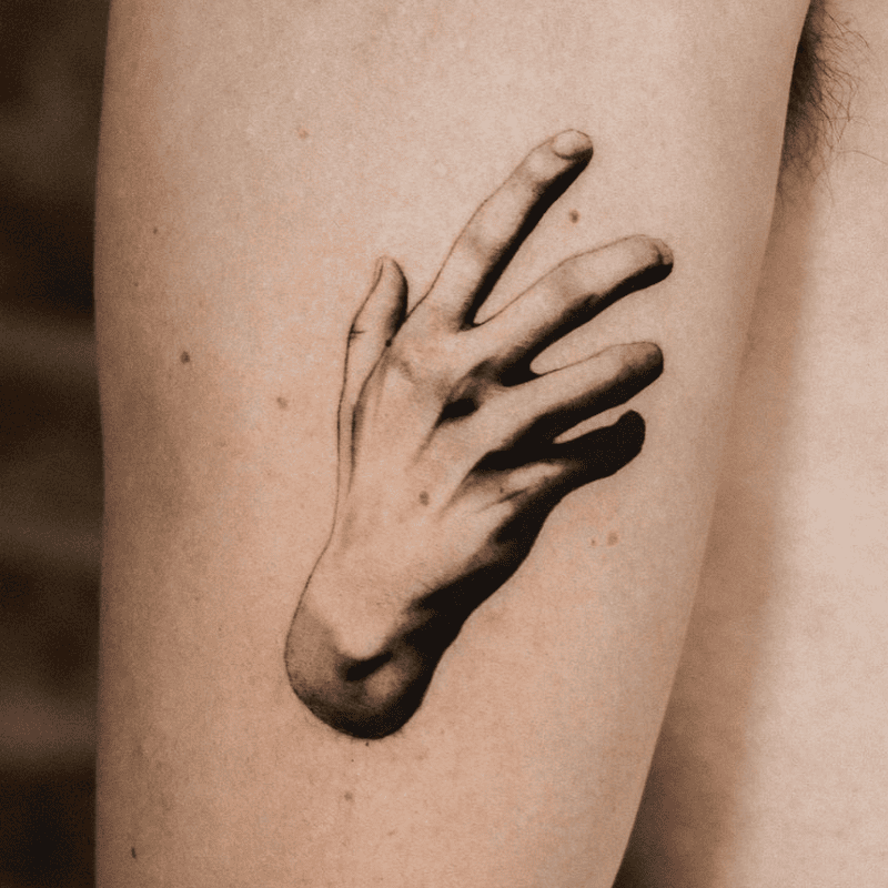 Micro realism tattoo design