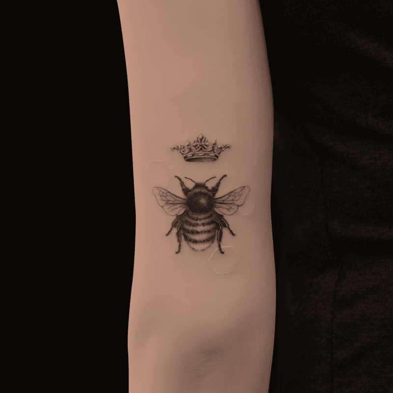 Micro realism tattoo design