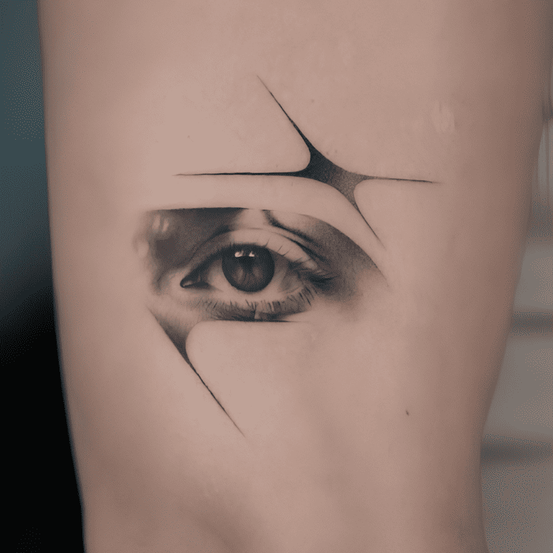 Micro realism tattoo