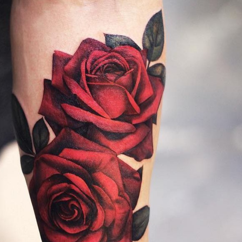 Rose tattoo for men