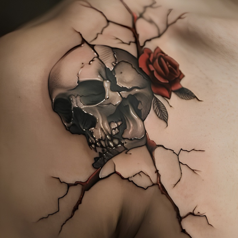 Rose tattoo for men