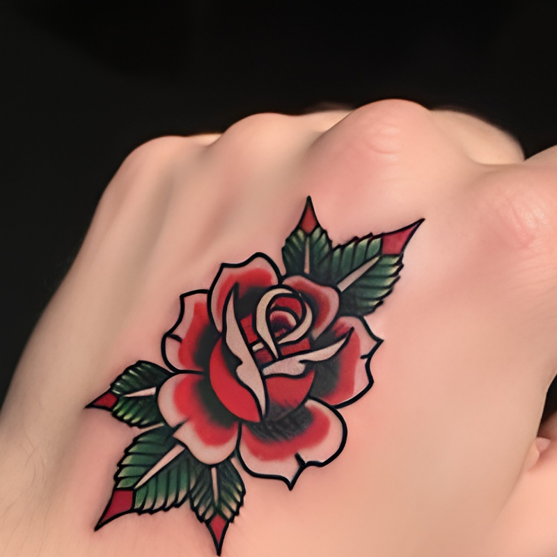 Rose tattoo for men
