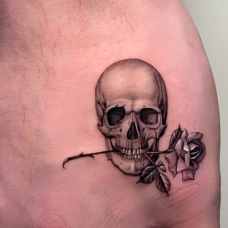 Rose tattoo for men