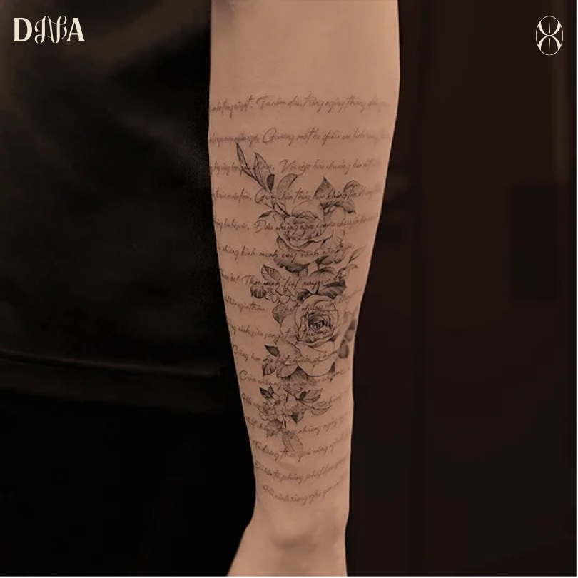 Rose tattoo for men