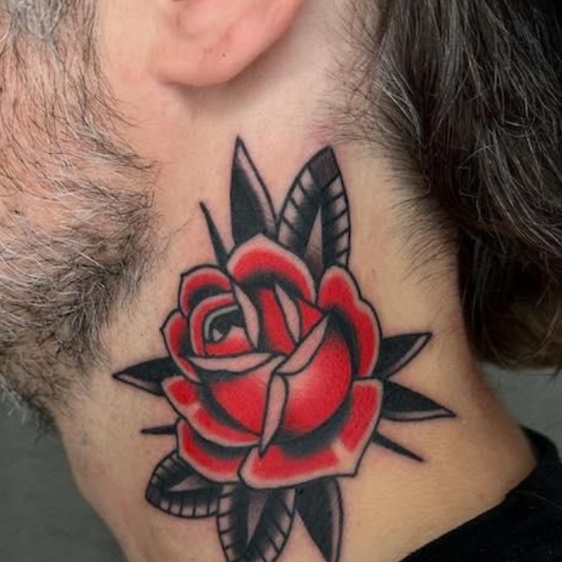 Rose tattoo for men