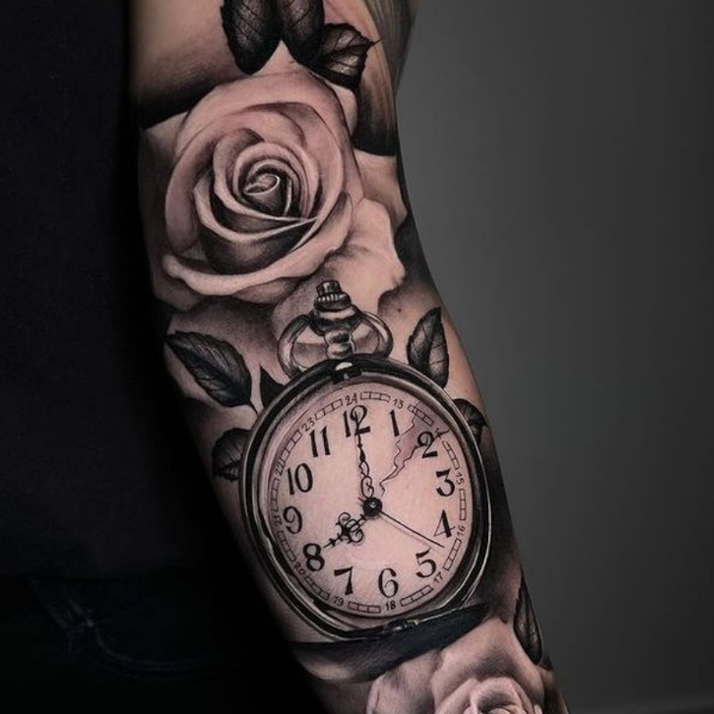 Rose tattoo for men