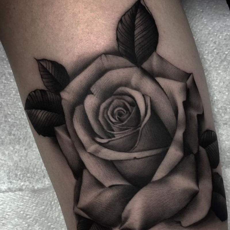 Rose tattoo for men