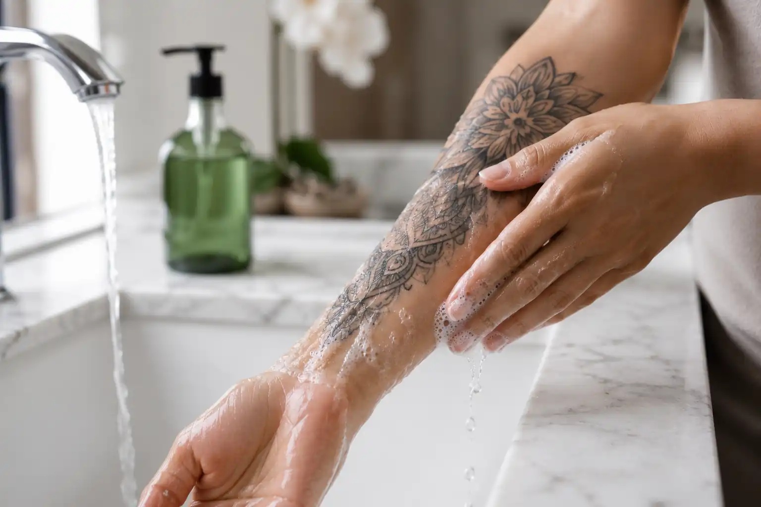 tattoo scabbing
