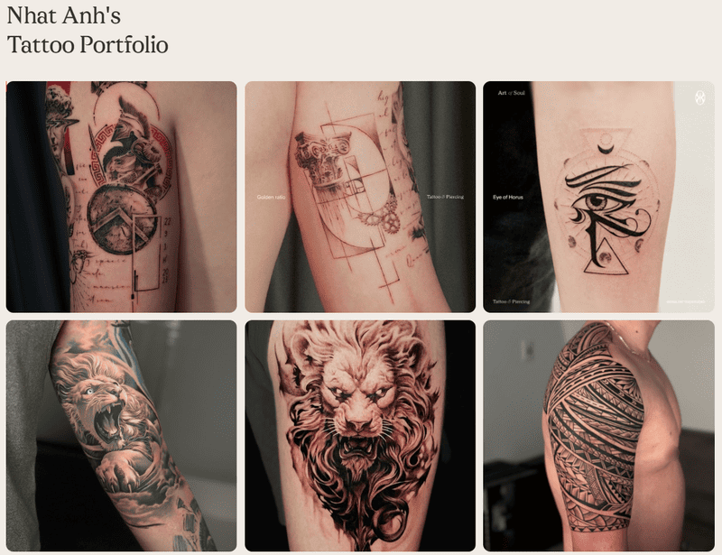 Tattoo shop near Vietnam Fine Arts Museum Hanoi
