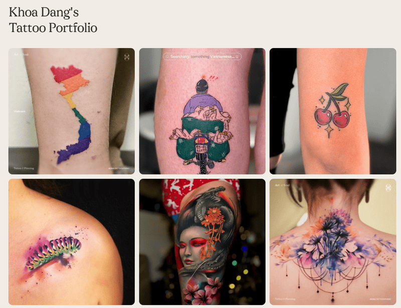 Tattoo shop near Vietnam Fine Arts Museum Hanoi