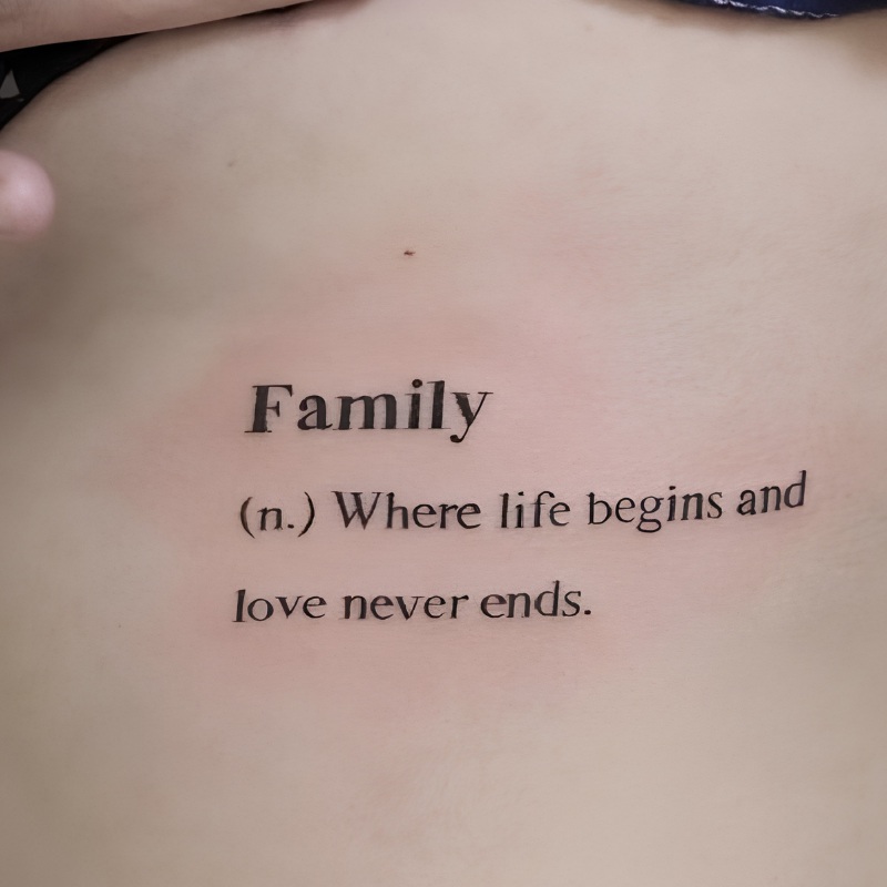 word tattoo idea