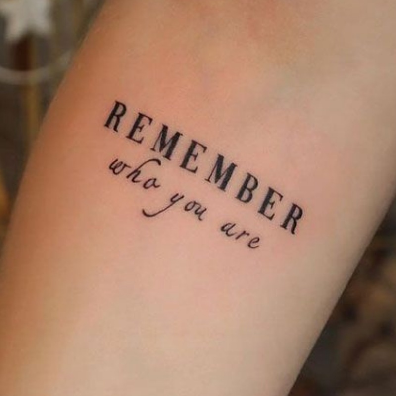word tattoo idea