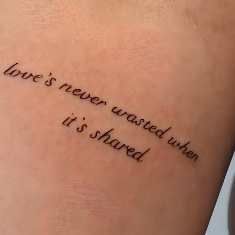 word tattoo idea